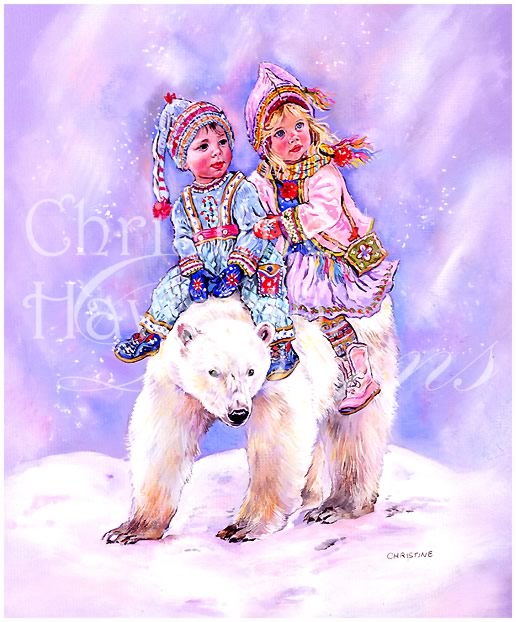 Winter Paintbox Poppets : Polar Journey © Copyright Christine Haworth Designs