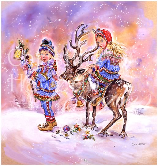 Winter Paintbox Poppets : Winter Wonderland © Copyright Christine Haworth Designs