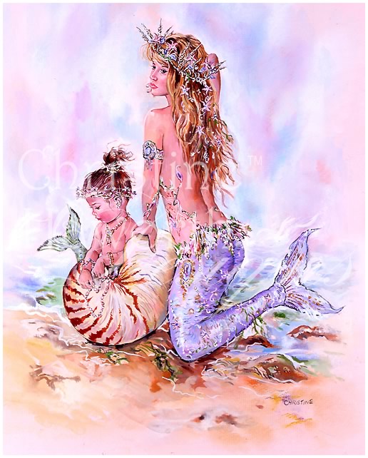 Dream Tide : Water Baby &copy; Copyright Christine Haworth Designs