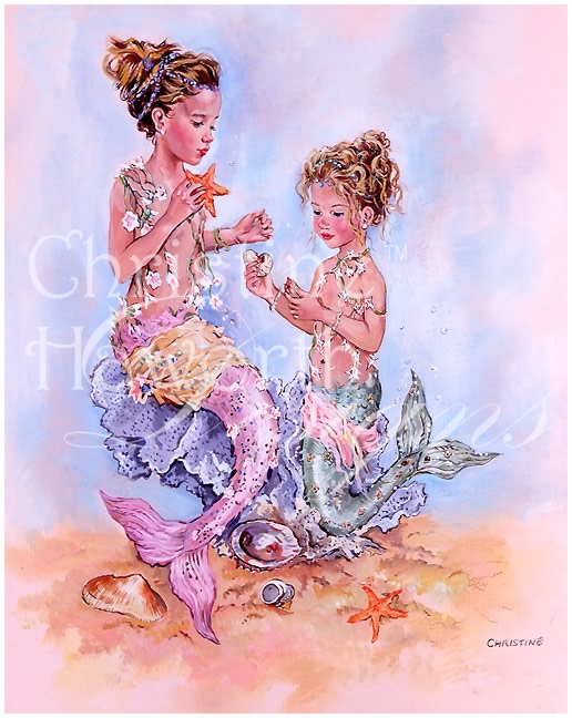 Dream Tide : Shell Seekers &copy; Copyright Christine Haworth Designs