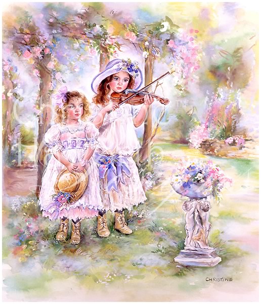 Paintbox Poppets : Midsummer Melody &copy; Copyright Christine Haworth Designs