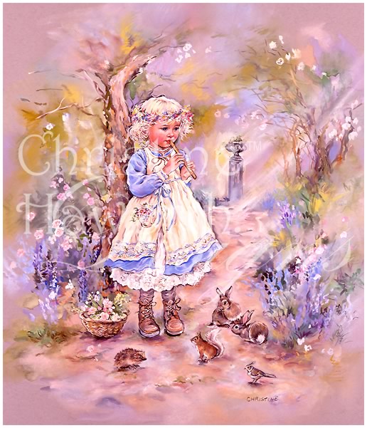 Paintbox Poppets : Woodland Song &copy; Copyright Christine Haworth Designs