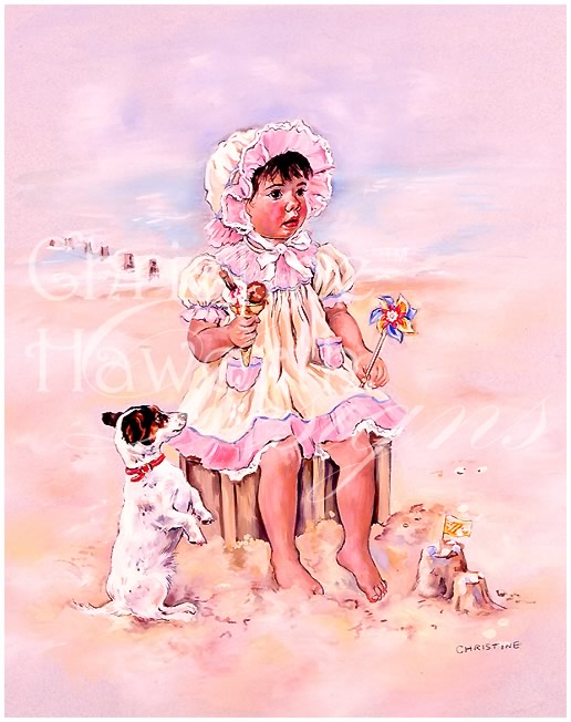 Paintbox Poppets : Just One Lick &copy; Copyright Christine Haworth Designs