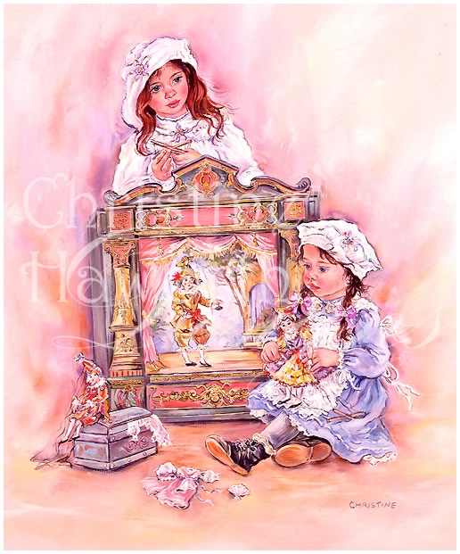 Paintbox Poppets : The Puppeteers &copy; Copyright Christine Haworth Designs